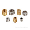 Custom M2 M4 M8 Knurled Brass Heat Staking Inserts for Injection Molding